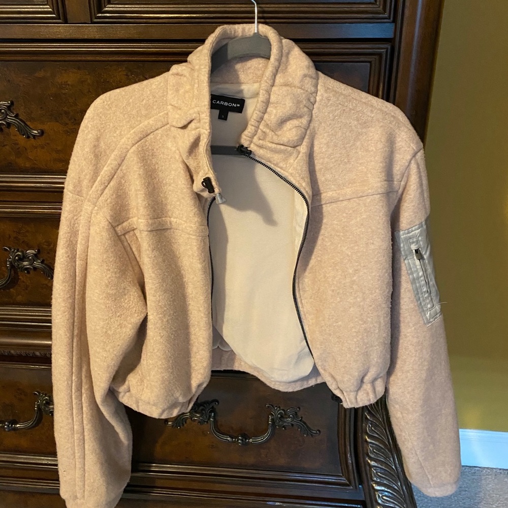 Carbon38 polar fleece zip up jacket